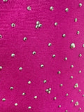 Sparkly Fuchsia Cutout Strapless Tiered Ruffle Homecoming Short Dress
