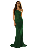 Elegant Yellow One-shoulder Mermaid Long Prom Dress