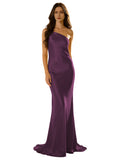Elegant Yellow One-shoulder Mermaid Long Prom Dress